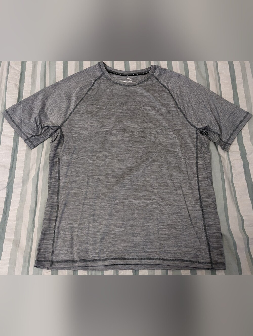 Tommy Bahama Palm Coast Del Ray Crew Neck T Shirt Iced Slate Size Medium